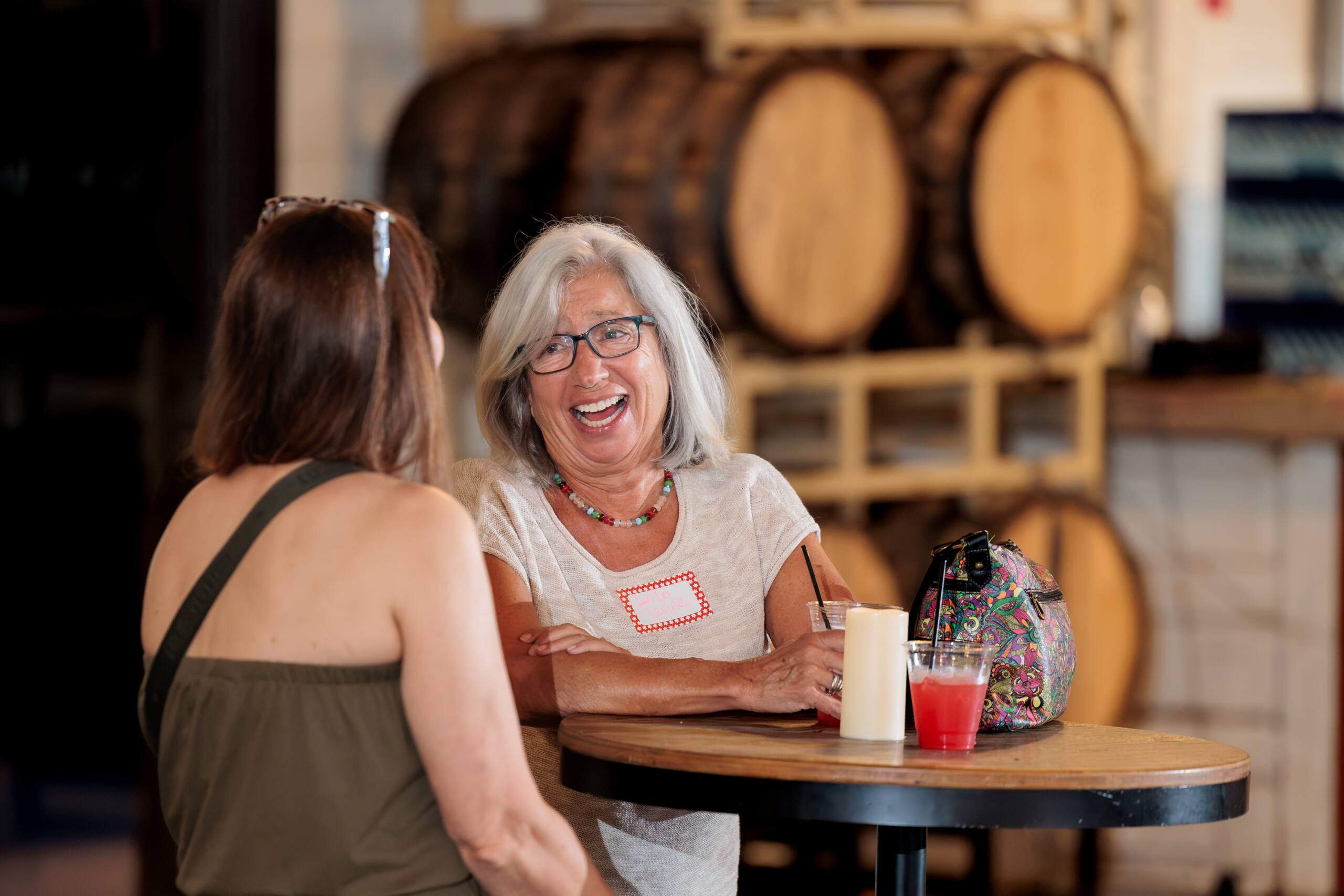 Connect ATL attendees in conversation at Monday Night Brewing during the one year anniversary celebration